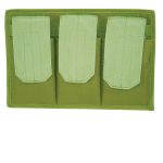 3 Pocket Rifle Mag Pouch with Hook and Loop Back - Olive Drab