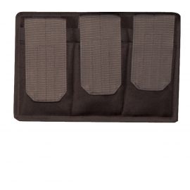 3 Pocket Mag Pouch Hook and Loop Back